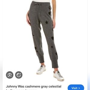 JOHNNY WAS To The Moon Cashmere Jogger In Grey‎ Woman’s Medium